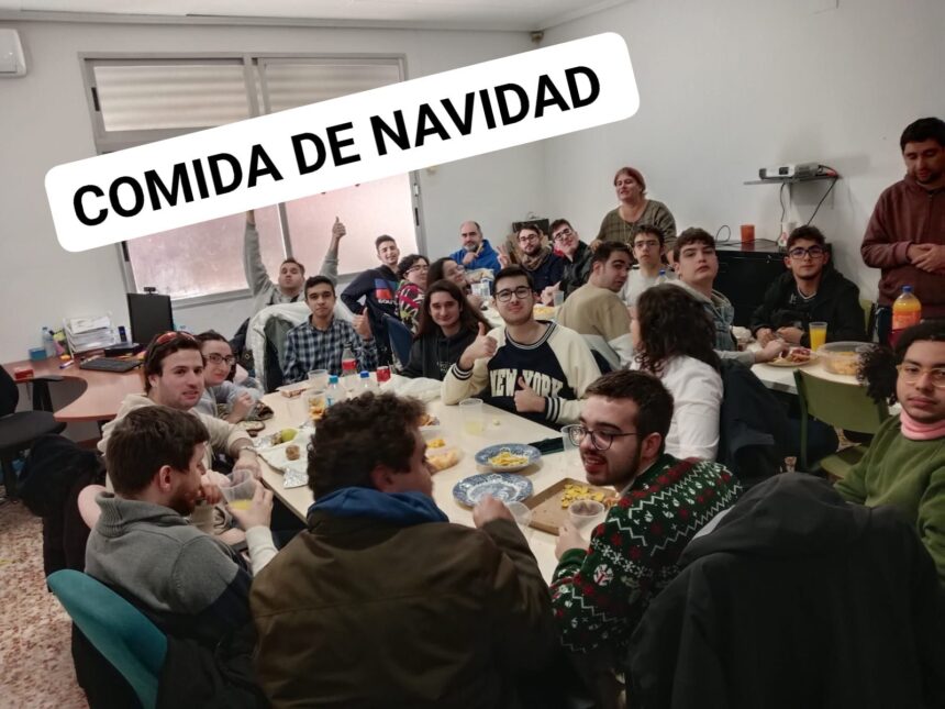 foto navidad Comida de Navidad del grupo de ocio