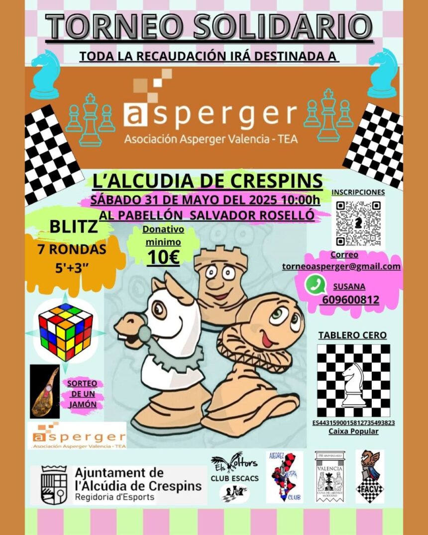 torneo ajedrez Torneo de ajedrez solidario