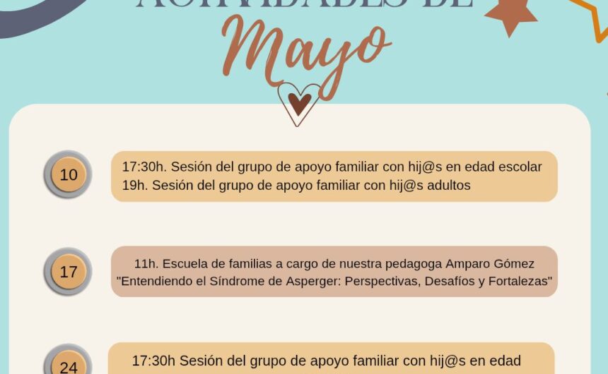 planning mayo Actividades Mayo 2025