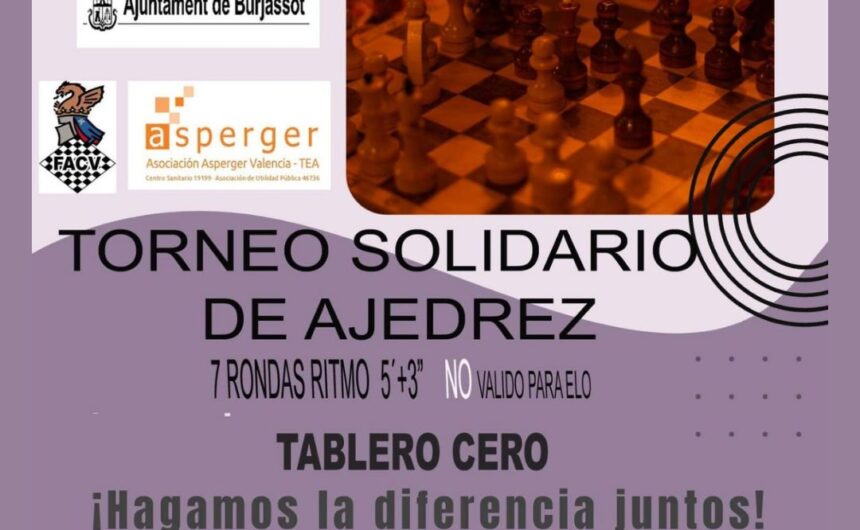 torneo ajedrez burjassot Torneo Solidario de Ajedrez en Burjassot