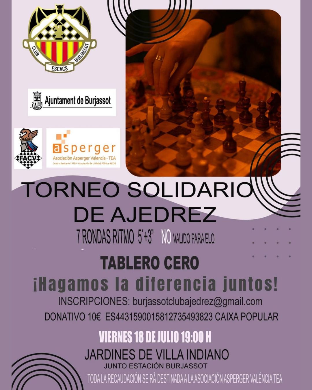 torneo ajedrez burjassot Torneo Solidario de Ajedrez en Burjassot