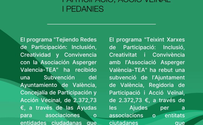 Programa subvencionat per l’ajuntament