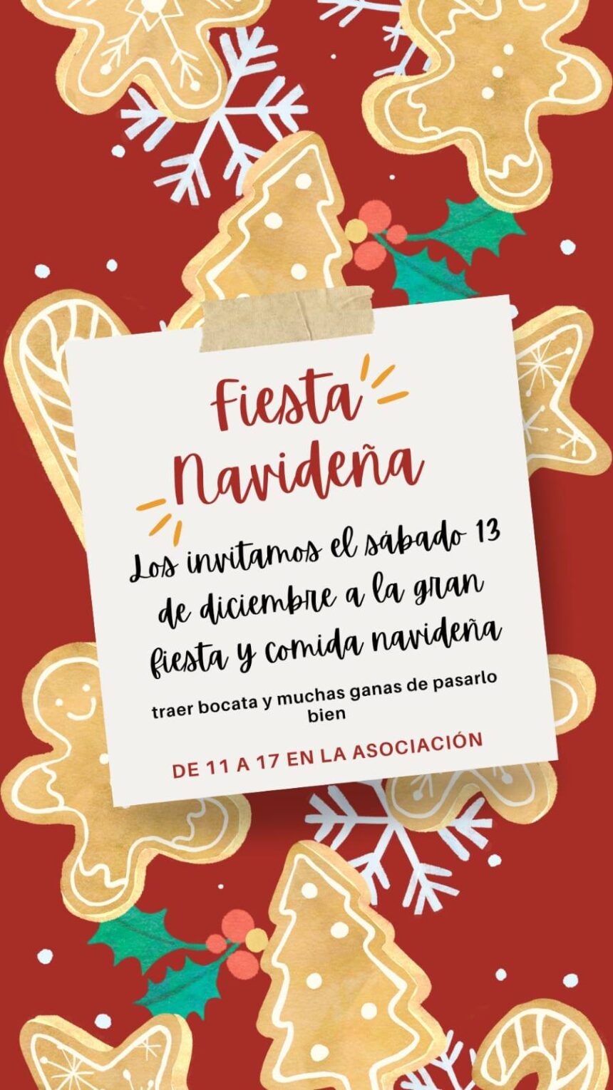 fiesta navid aso ¡Fiesta Navideña en la Asociación! 🎄