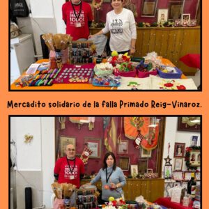 Mercadito solidario en la Falla Primado Reig – Vinaroz