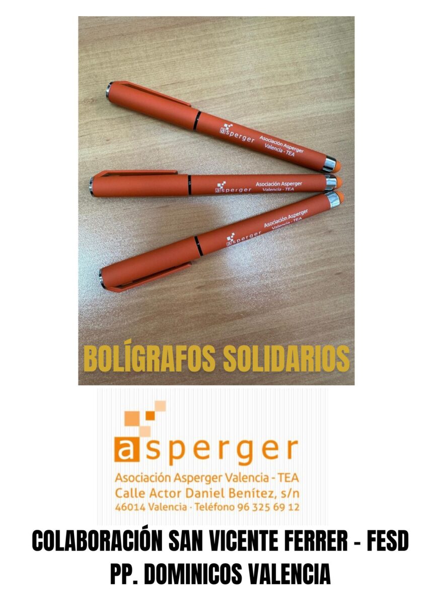 Bolígrafos solidarios