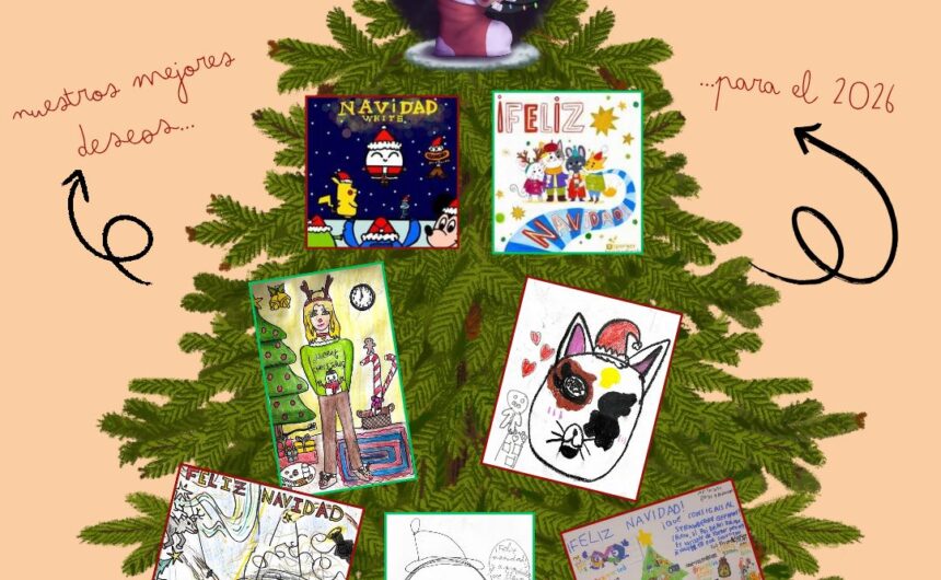 postal navideña Felices fiestas!!