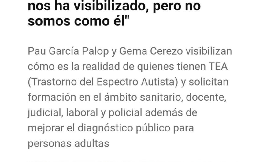 ENTREVISTA GEMA Y PAU Entrevista en el Levante-EMV