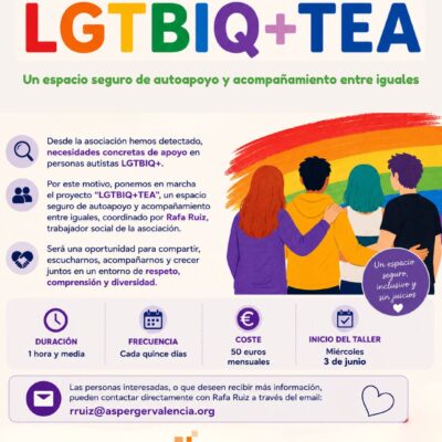 Nuevo proyecto en la asociación: “LGTBIQ+TEA”