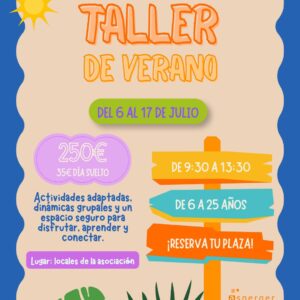 info taller de verano Taller de verano 2026