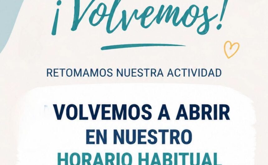 ¡Ya estamos de vuelta!