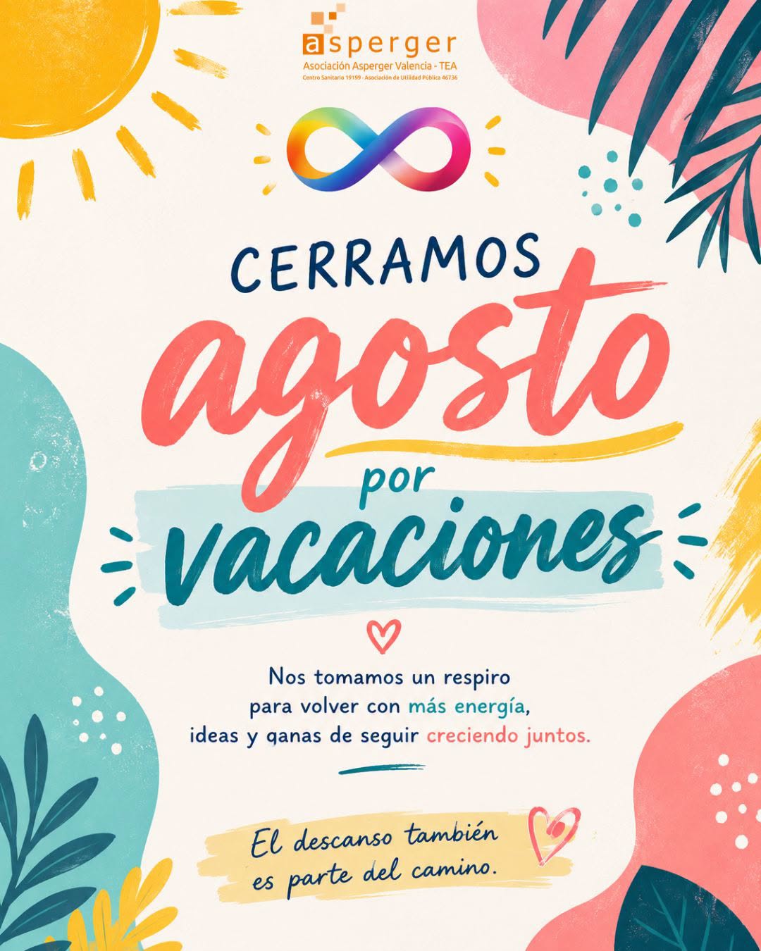 cerramos agosto Cerramos por vacaciones