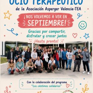 fin ocio Cerramos el Taller de Ocio Terapéutico hasta septiembre!