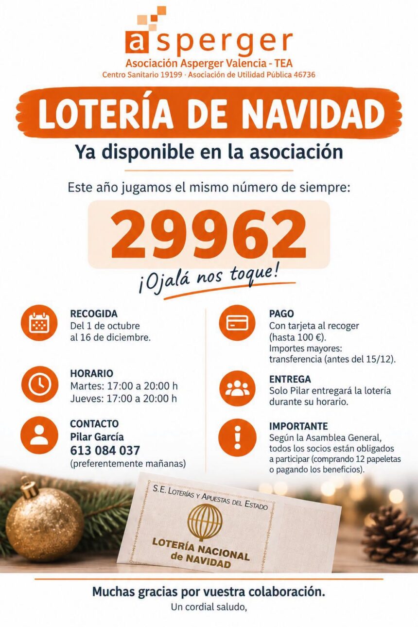 Lotería de Navidad de la Asociación