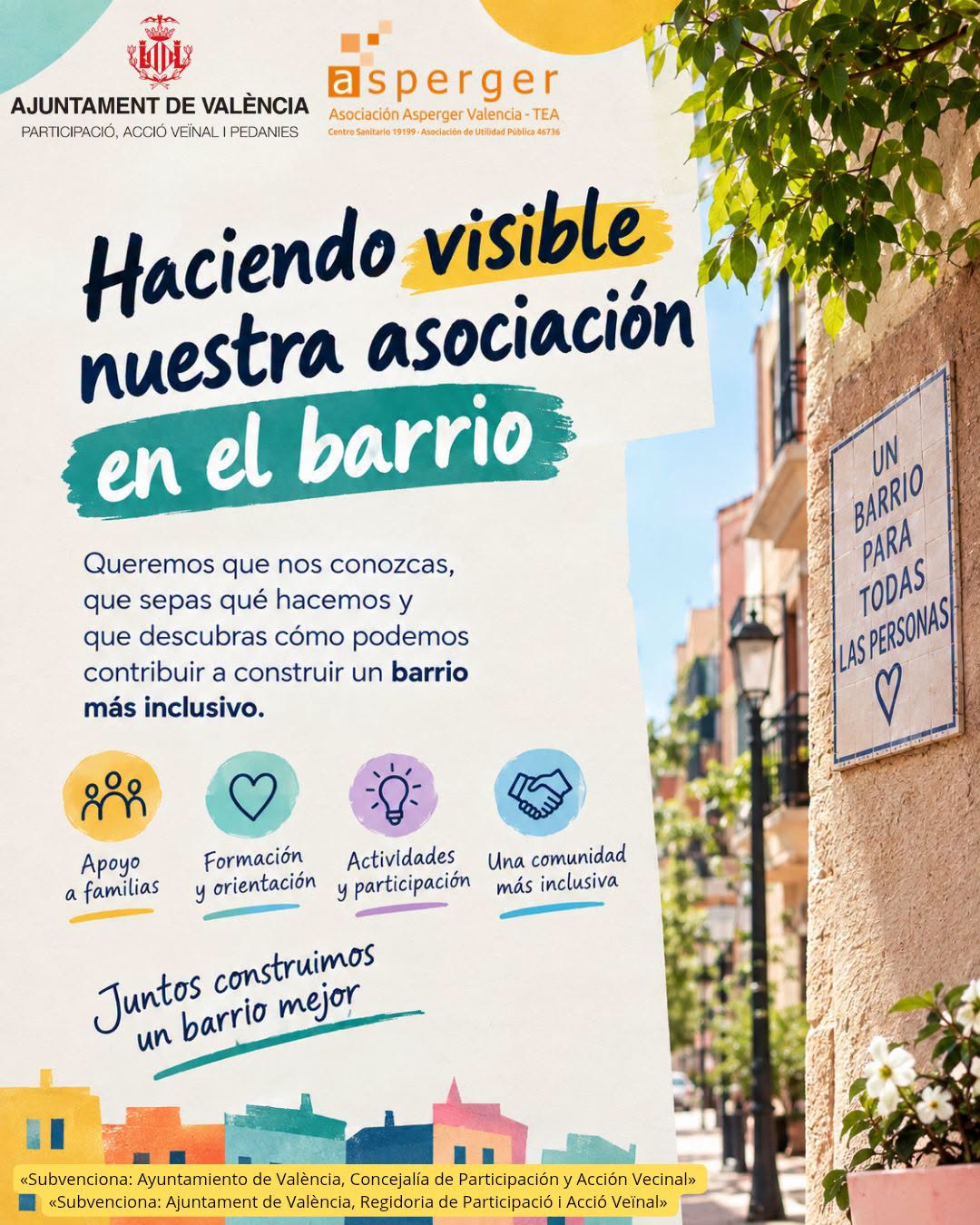 visibil aso por el barrio Dando visibilidad a la asociación