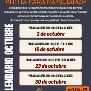 apoyo familiar OCTUBRE Grupo ayuda mutua para familiares