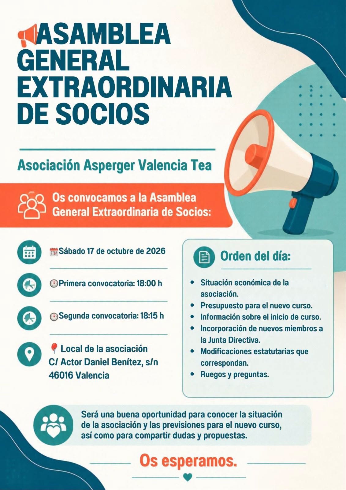 asamblea octubre Asamblea General Extraordinaria